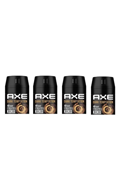Axe Erkek Deodorant Sprey Dark Temptation 150 Ml 8690637981494 (4 Adet) ürün görseli 1