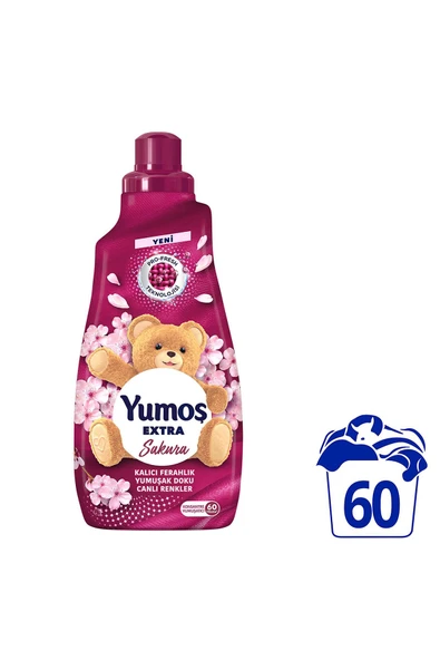 Yumoş Extra Konsantre Çamaşır Yumuşatıcı Sakura1440 ml 60 Yıkama X1 ürün görseli 1