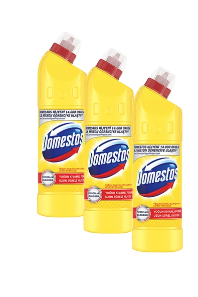 Domestos Limon Ferahlığı Çamaşır Suyu 750 ml , 3 adet ürün görseli 1
