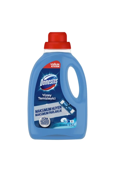Domestos Yüzey Temizleyici Okyanus Maksimum Hijyen Tüm Yüzeyler için Yüzey Temizleyici 1500 ML ürün görseli 1