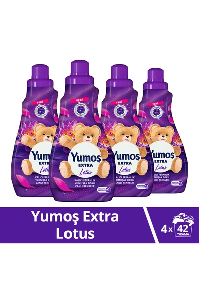 Yumoş Yumoş Extra Çamaşır Yumuşatıcı Lotus 1008 ml x4 ürün görseli 1