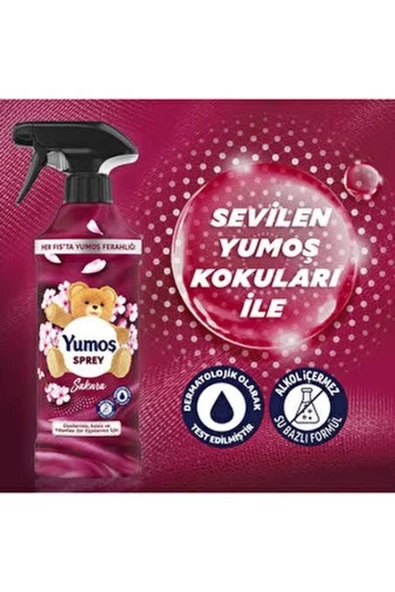 Yumoş Giysi Spreyi Sakura 450ml - Resim 2