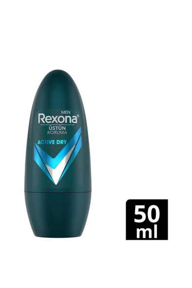 Rexona Men Active Dry Roll-On Erkek Deodorant 50ML ürün görseli 1
