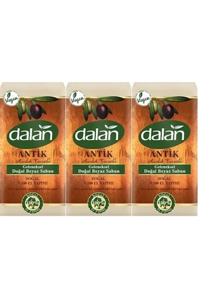 Dalan Antik Geleneksel El Yapımı Doğal Beyaz Sabun 900 Gr X 3 Adet ürün görseli 1