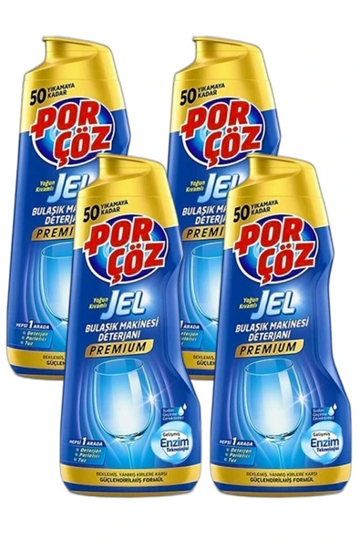 Porçöz Bulaşık Makinesi Deterjanı 4 x 900 ML ürün görseli 1