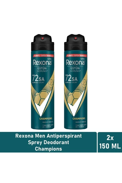 Rexona Men Deodorant Champions 150 ML - 2'li Avantaj Paketi ürün görseli 1