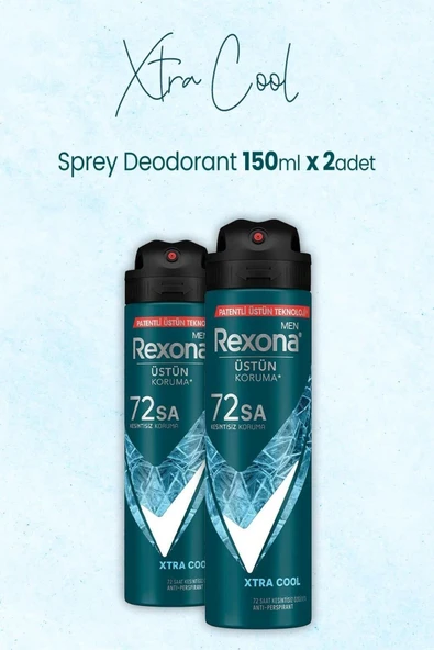 Rexona MEN XTRA COOL SPREY 150ML 2 ADET ürün görseli 1