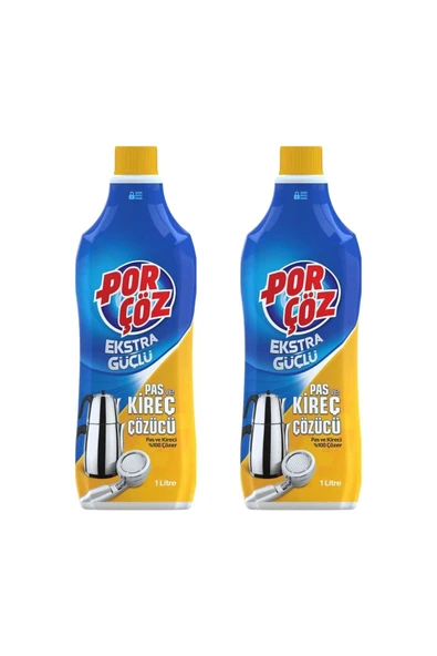 Porçöz Pas Ve Kireç Çözücü 2 X 1 Lt ürün görseli 1