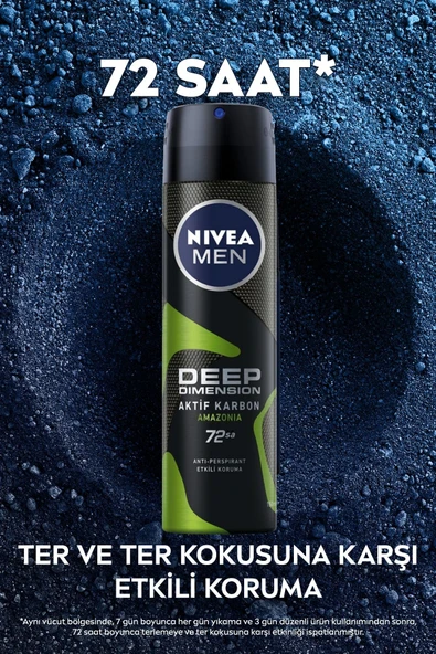 NIVEA Deodorant Erkek 150ml.Deep Amazonıa - Resim 4