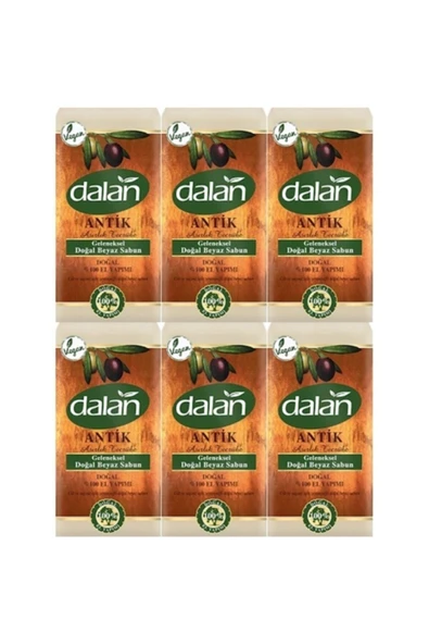 Dalan Antik Geleneksel El Yapımı Doğal Beyaz Sabun 900 Gr X 6 Adet ürün görseli 1
