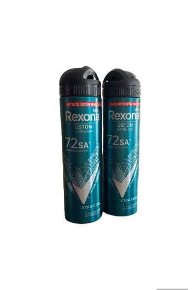Rexona Men Erkek Sprey Deodorant Xtra Cool 72 Saat Kesintisiz Üstün Koruma 150 ml X2 ürün görseli 1