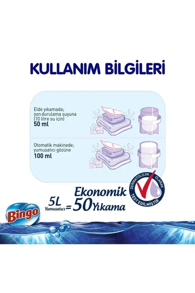 Bingo Bingo Soft 5lt Gülpembe 4 Adet - Resim 3
