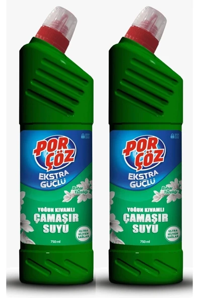Porçöz 750 ml Çamaşır Suyu Bahar Tazeliği X2 Adet ürün görseli 1