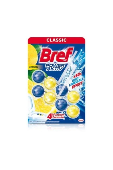 Bref Power Aktiv Katı Tuvalet Bloğu Limon Kokulu 2 Li ürün görseli 1