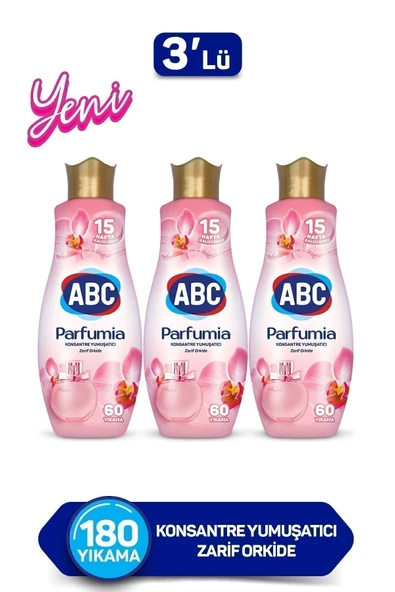 ABC Parfumia Konsantre Çamaşır Yumuşatıcısı Zarif Orkide 3 X 1440 ml ürün görseli 1
