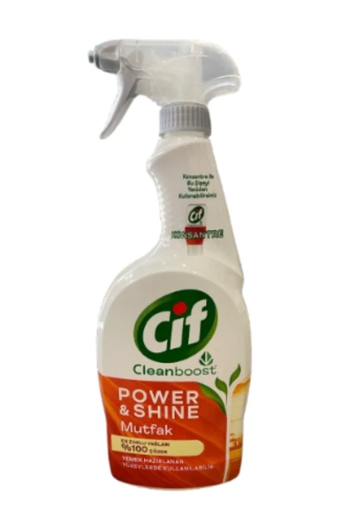 Cif Power & Shine Sprey Temizleyici Mutfak Yağ Çözücü 750 ml ürün görseli 1