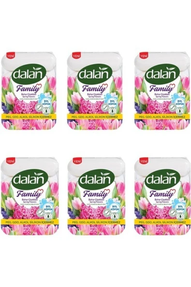 Dalan Family Sabun Bahar Çiçekleri 6'lı Paket 75x4 Gr ürün görseli 1