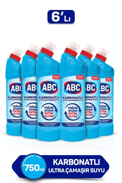 ABC Karbonatlı Ultra Çamaşır Suyu 750 ml 6'lı ürün görseli 1