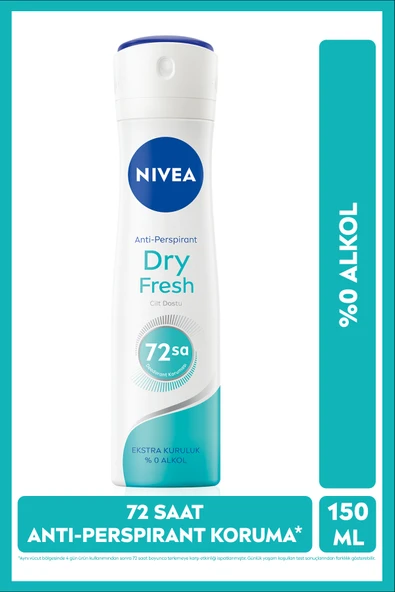 NIVEA Dry Fresh Kadın Deodorant Sprey 150 ml ürün görseli 1