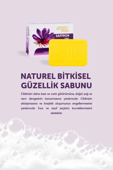 Softto Plus SAFRAN YAĞLI SABUN - Resim 2