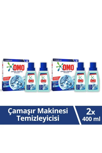 Omo Çamaşır Makinesi Temizleyicisi Çam Esintisi 400 ml 2 Adet ürün görseli 1