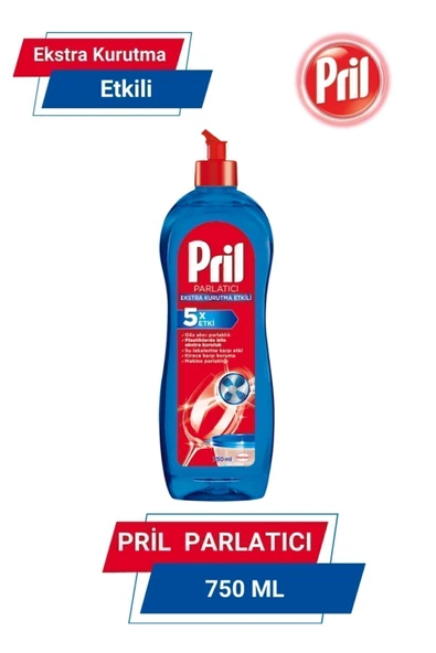 Pril Bulaşık Makinesi Parlatıcı 750 ml Extra Kurutma Cam Koruma ürün görseli 1