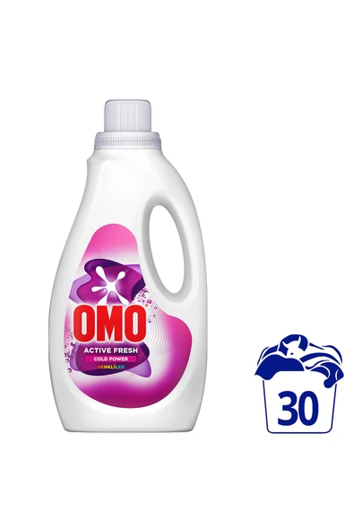 Omo Active Fresh Cold Power Renkliler için Sıvı Deterjan 1500 ml x1 ürün görseli 1