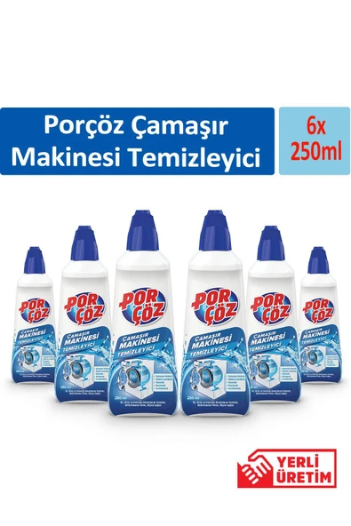 Porçöz Çamaşır Makinesi Temizleyici 250 ml x 6 Adet ürün görseli 1