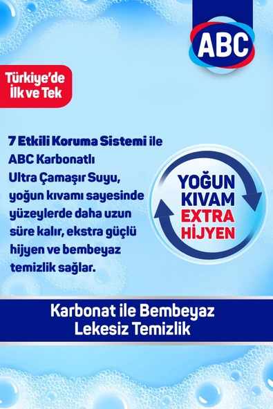 ABC Karbonatlı Ultra Çamaşır Suyu 750 ml 6'lı - Resim 3