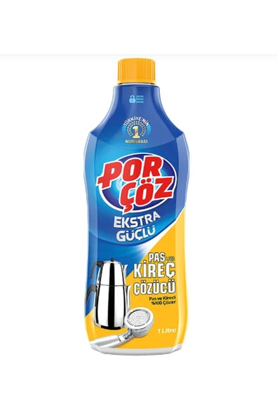 Porçöz Ekstra Güçlü Pas ve Kireç Çözücü 1 lt ürün görseli 1