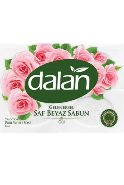 Dalan Geleneksel Saf Beyaz Banyo Sabunu 4x150gr Gül Geleneksel Saf Beyaz Banyo Sabunu ürün görseli 1