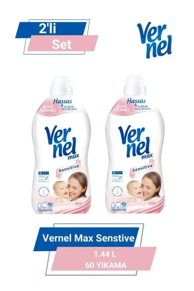 Vernel Max Taze Sensitive 1.44l 60 Yıkama 2'li Set ürün görseli 1
