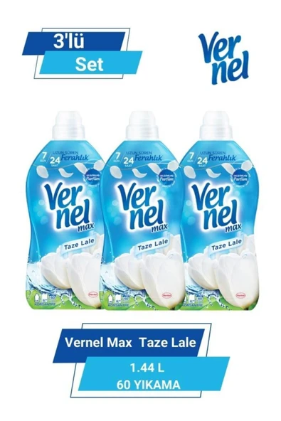 Vernel Max Taze Lale 1.44 L 60 Yıkama 3'lü Set ürün görseli 1