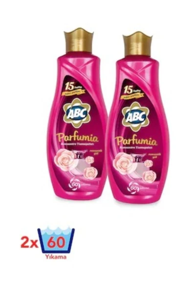 ABC Parfumia Sıvı Konsantre Çamaşır Yumuşatıcısı 1440 ml x 2 Adet Romantik Gül ürün görseli 1