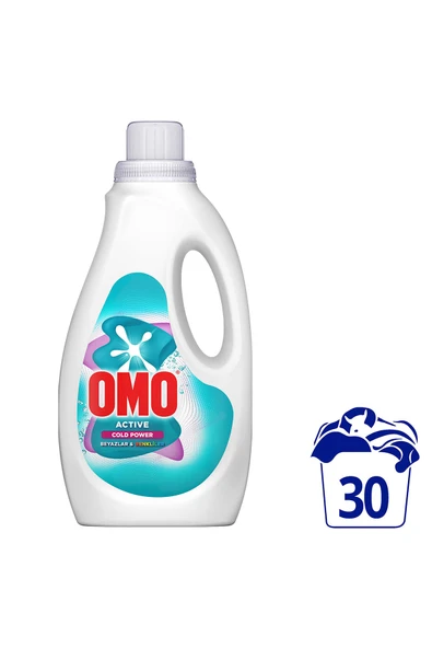 Omo Active Cold Power Beyazlar ve Renkliler için Sıvı Deterjan 1500 ml x1 ürün görseli 1