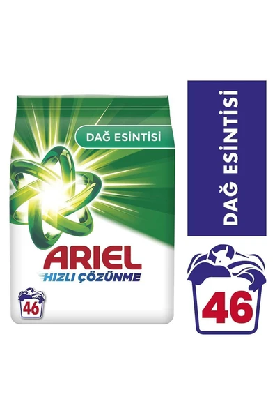 Ariel HIZLI ÇÖZÜNME DAĞ ESiNTISI BEYAZVE RENKLİLER İÇİN 7 KG 46 YIKAMA ürün görseli 1