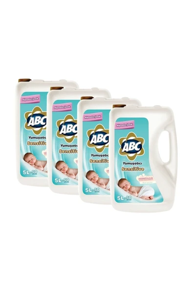 ABC Çamaşır Yumuşatıcısı Sensitive 5 Lt X 4 Adet ürün görseli 1