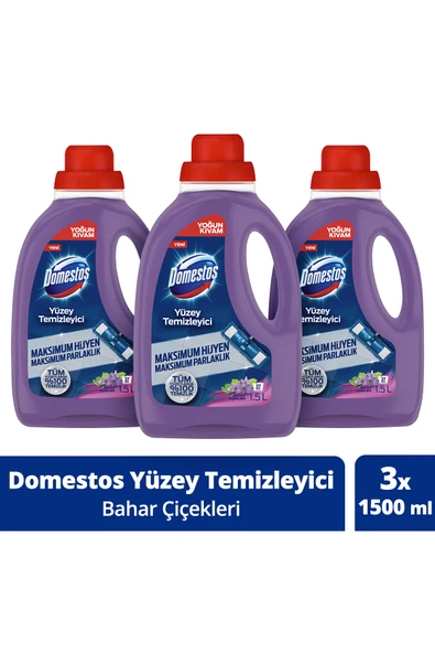 Domestos Yüzey Temizleyici Bahar Çiçekleri 1500 Mlx3 ürün görseli 1