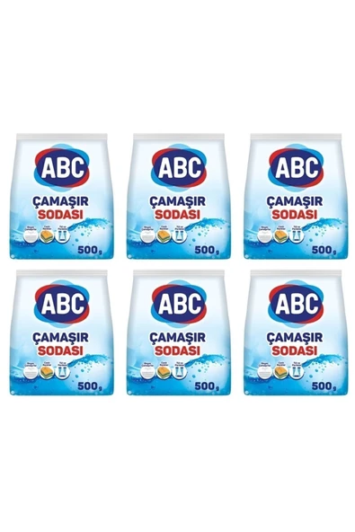 ABC Çamaşır Sodası 500 Gr. 6 Adet ürün görseli 1