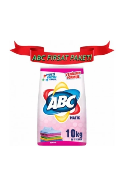 ABC Matik Toz Çamaşır Deterjanı Renkliler Için 66 Yıkama 10 Kg ürün görseli 1