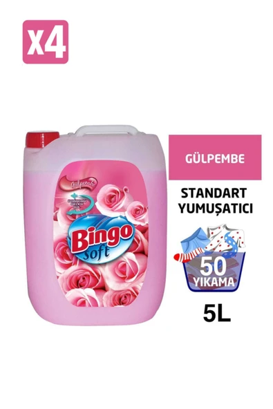 Bingo Bingo Soft 5lt Gülpembe 4 Adet ürün görseli 1