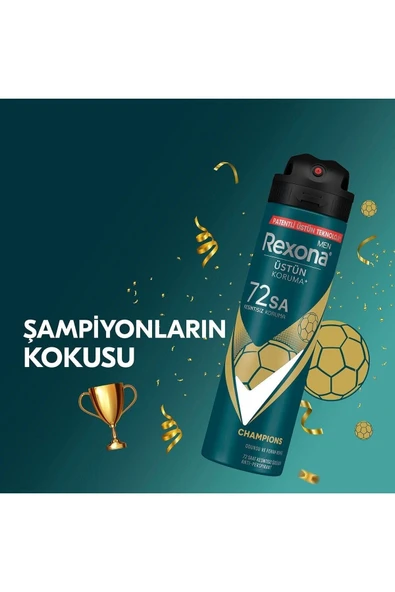 Rexona Men Deodorant Champions 150 ML - 6'lı - Resim 3