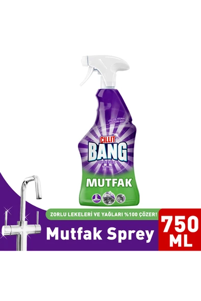 Cillit Bang Mutfak Temizleyici Yağ, Kir Ve Kireç Sökücü Sprey 750ml ürün görseli 1