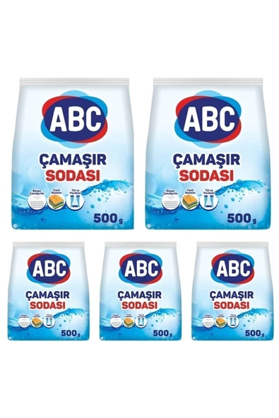 ABC Çamaşır Sodası 500 Gr. 5 Adet ürün görseli 1