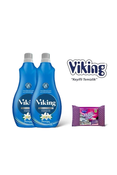 Viking Technopower 1440 ML Therapy Yumuşatıcı 2 Adet + Magic Sünger ürün görseli 1