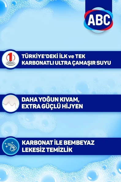 ABC Ultra Çamaşır Suyu Karbonatlı 3250 Ml 2'li - Resim 3
