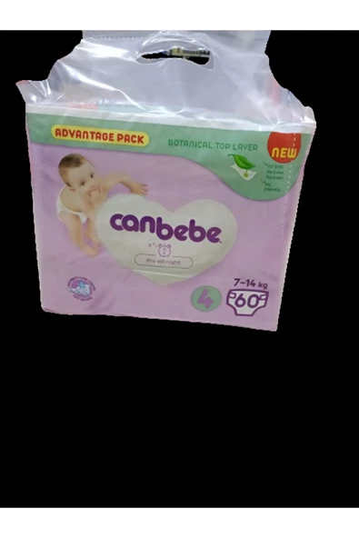 Canbebe 4 Beden Maxi Bebek Bezi 60 Adet ürün görseli 1