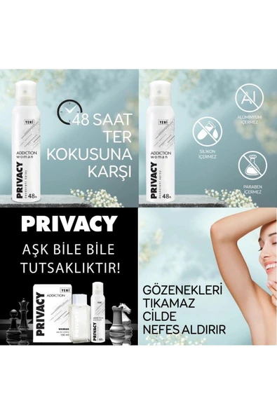 Privacy Addiction Kadın Deodorant 150 Ml - Resim 3
