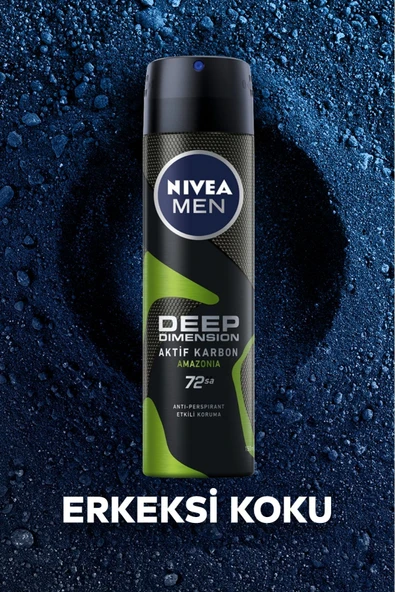 NIVEA Deodorant Erkek 150ml.Deep Amazonıa - Resim 3