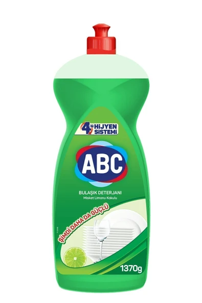 ABC Misket Limonu Kokulu Sıvı Bulaşık Deterjanı 1370 gr ürün görseli 1